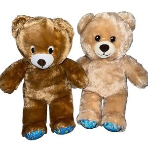 Happy Birthday Build A Bear Workshop Brown Bears Lot Of 2 (2 Sizes) EUC